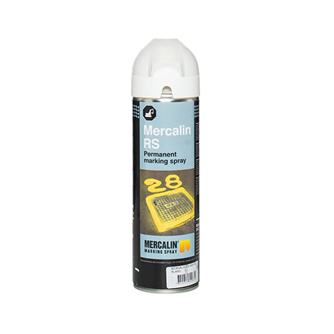 Mercalin Marker Fluor Hvid 500 ml