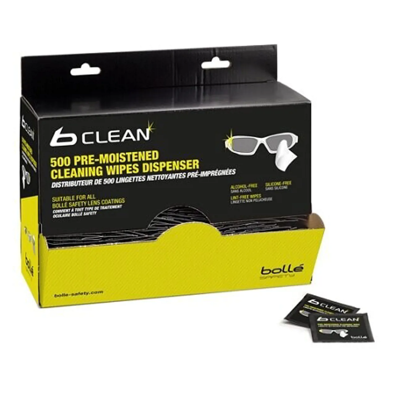 Bollé B-Clean Vådservietter 500 styk
