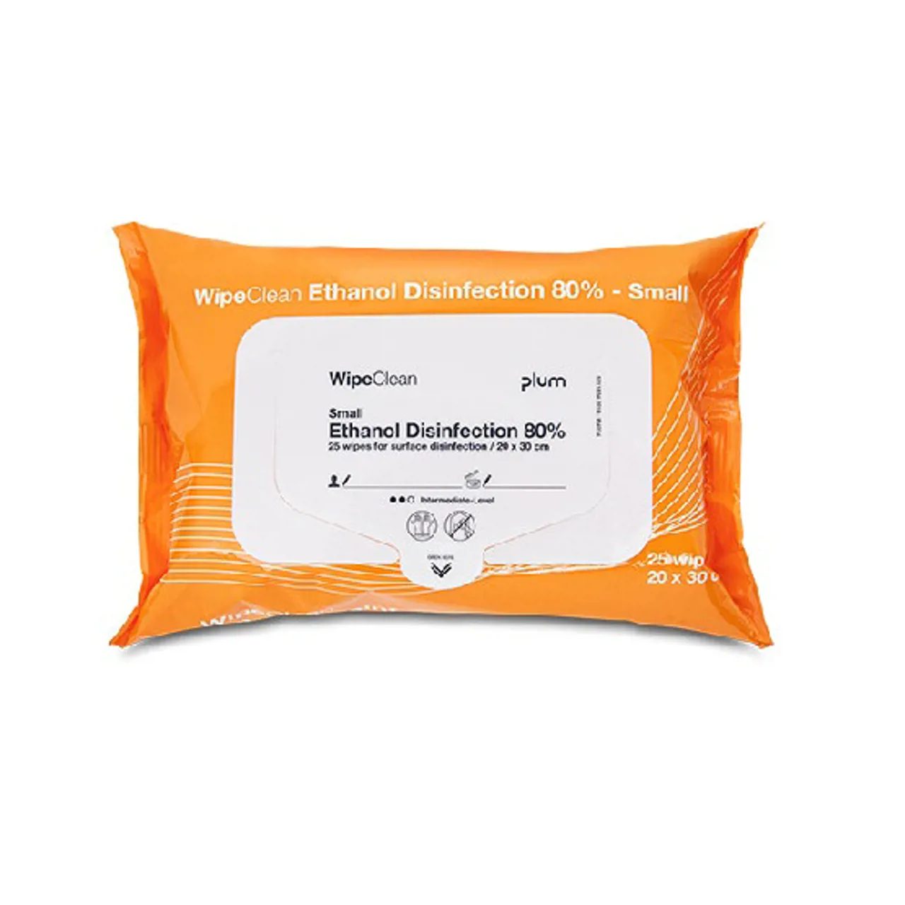 Kiilto-Plum WipeClean 80% Desinfektions Wipes 25 stk