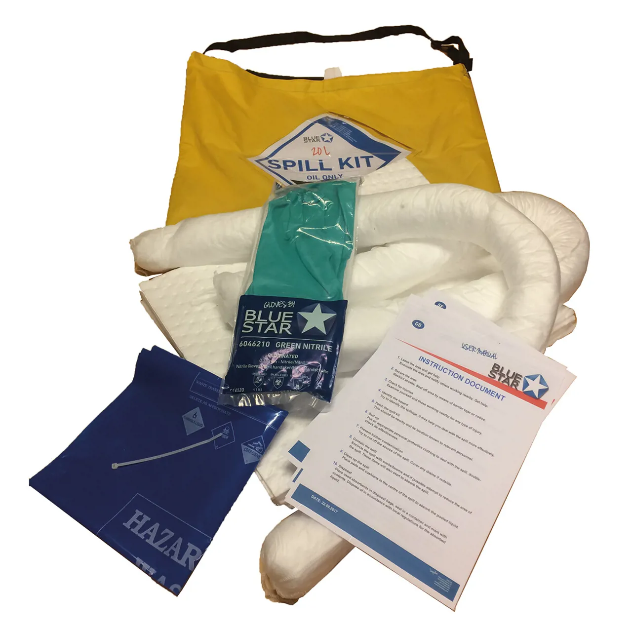 BlueStar Spill Kit 20 L - Oil Only
