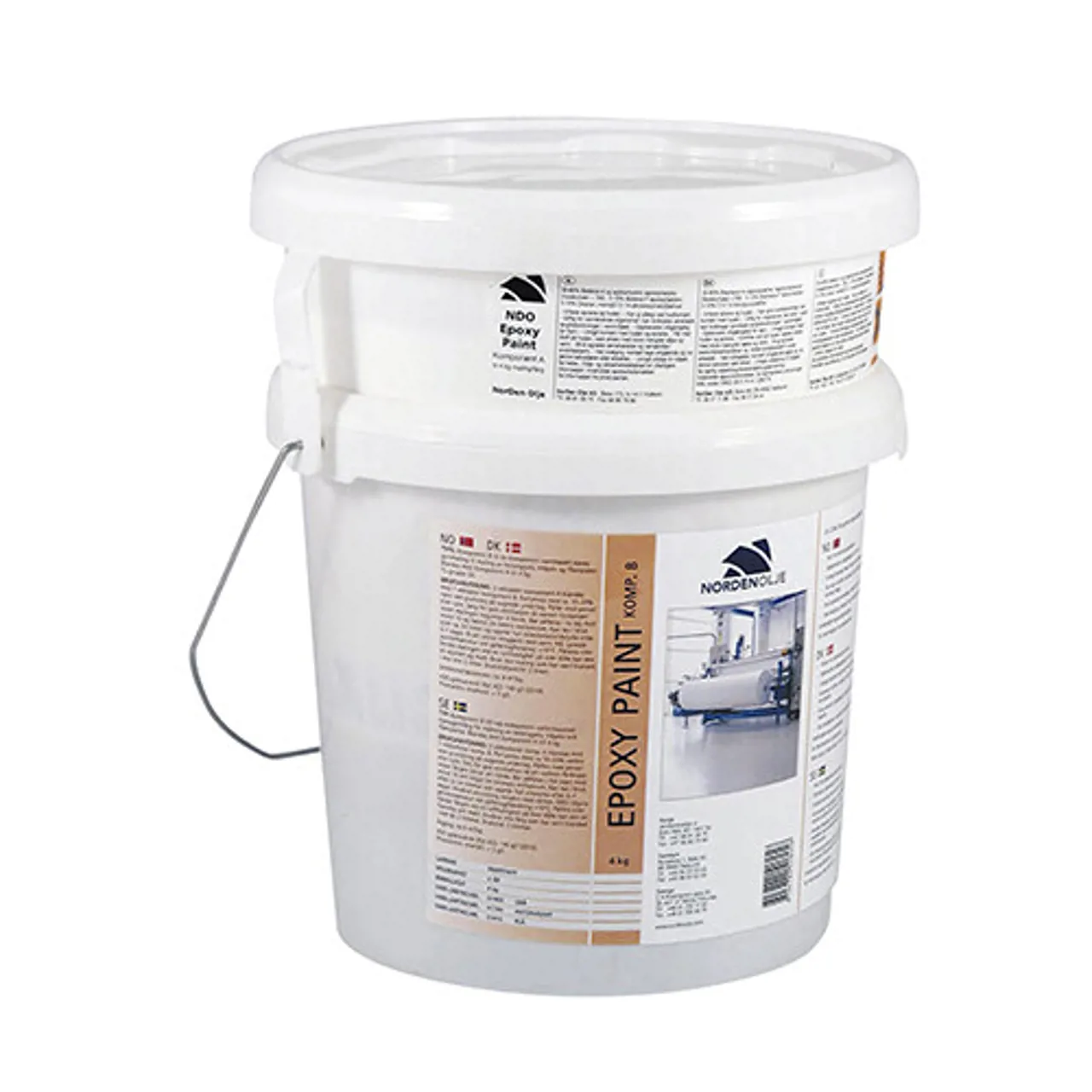 Norden Olje Epoxy Maling Grå 4 kg