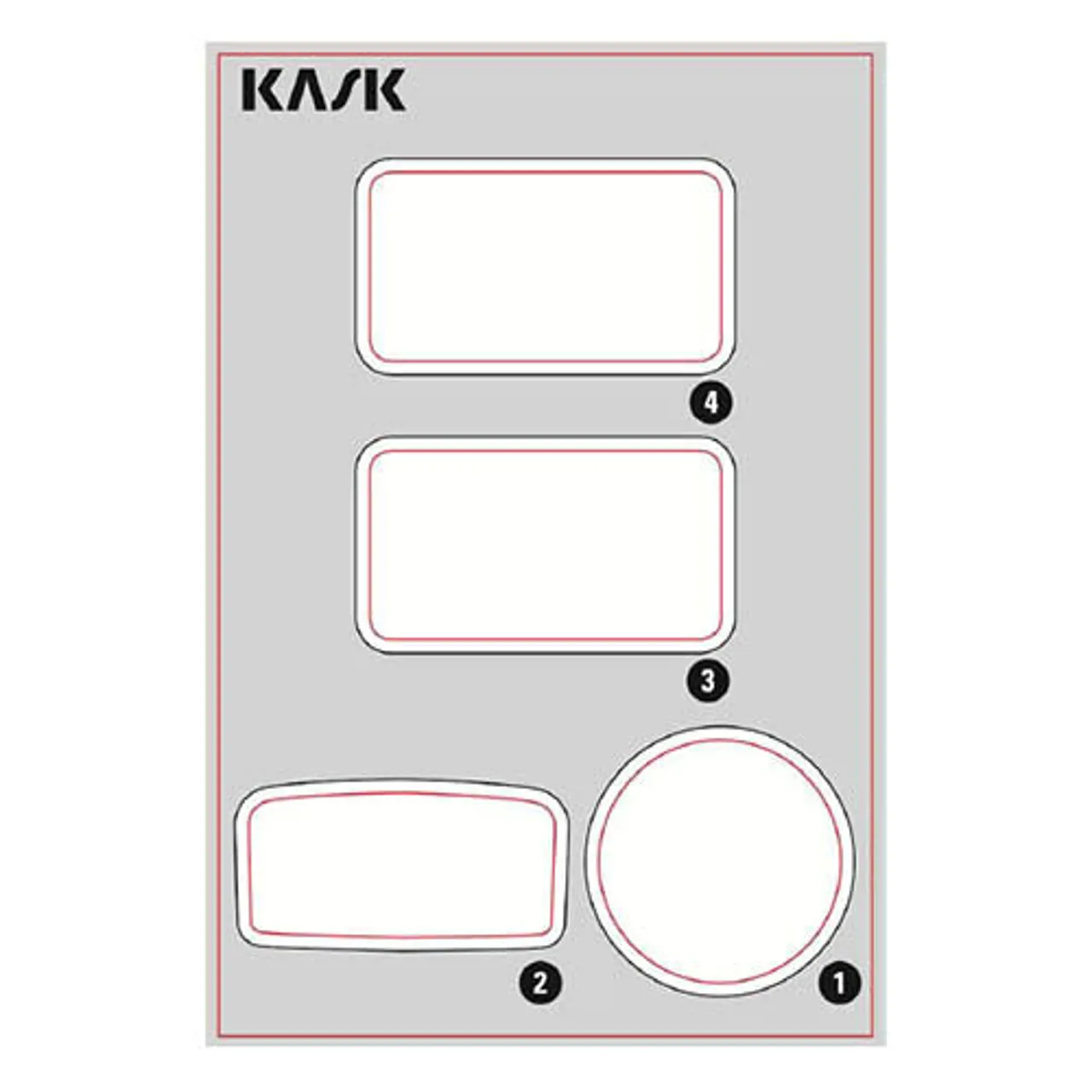 KASK Transparante Stickers til Zenith