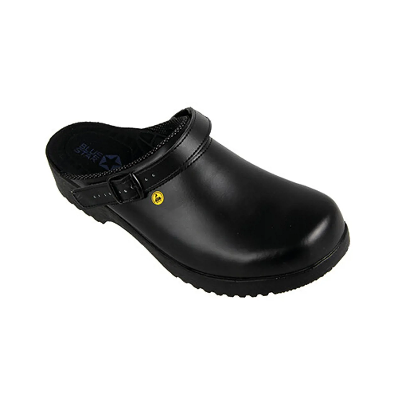 BlueStar SafetyStep 100 Tøffel med Hælrem Sort