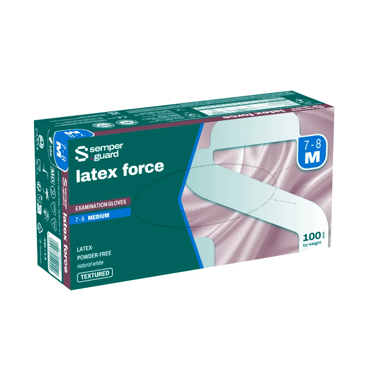 SemperGuard Latex Handske IC UP 100 stk