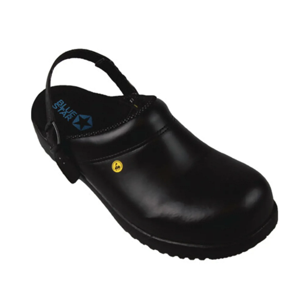 BlueStar SafetyStep 150 Tøffel med Hælrem Sort SB C E SRC ESD