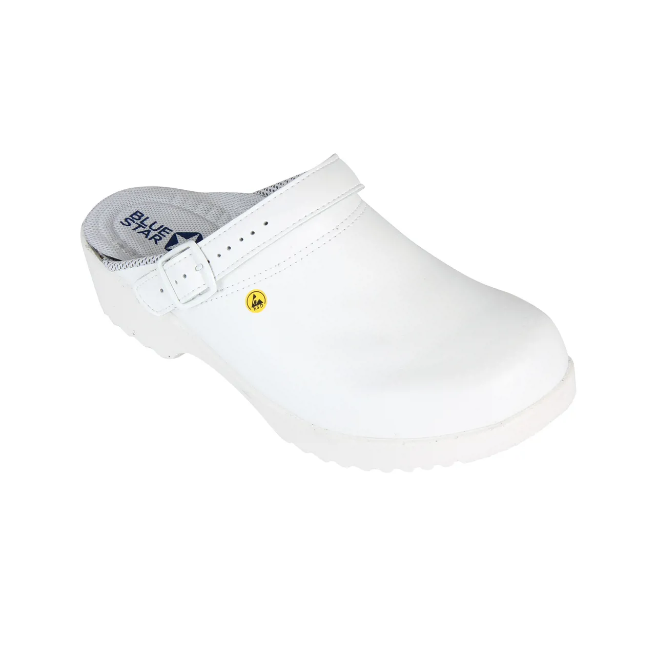 BlueStar EasyStep 100 Tøffel med Hælrem Hvid O E C SRC ESD