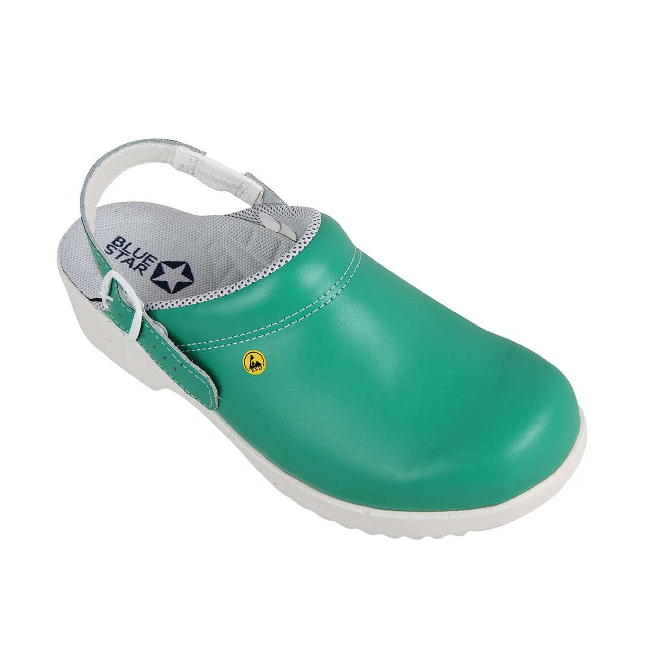 BlueStar EasyStep 150 Tøffel med Hælrem Grøn O E C SRC ESD