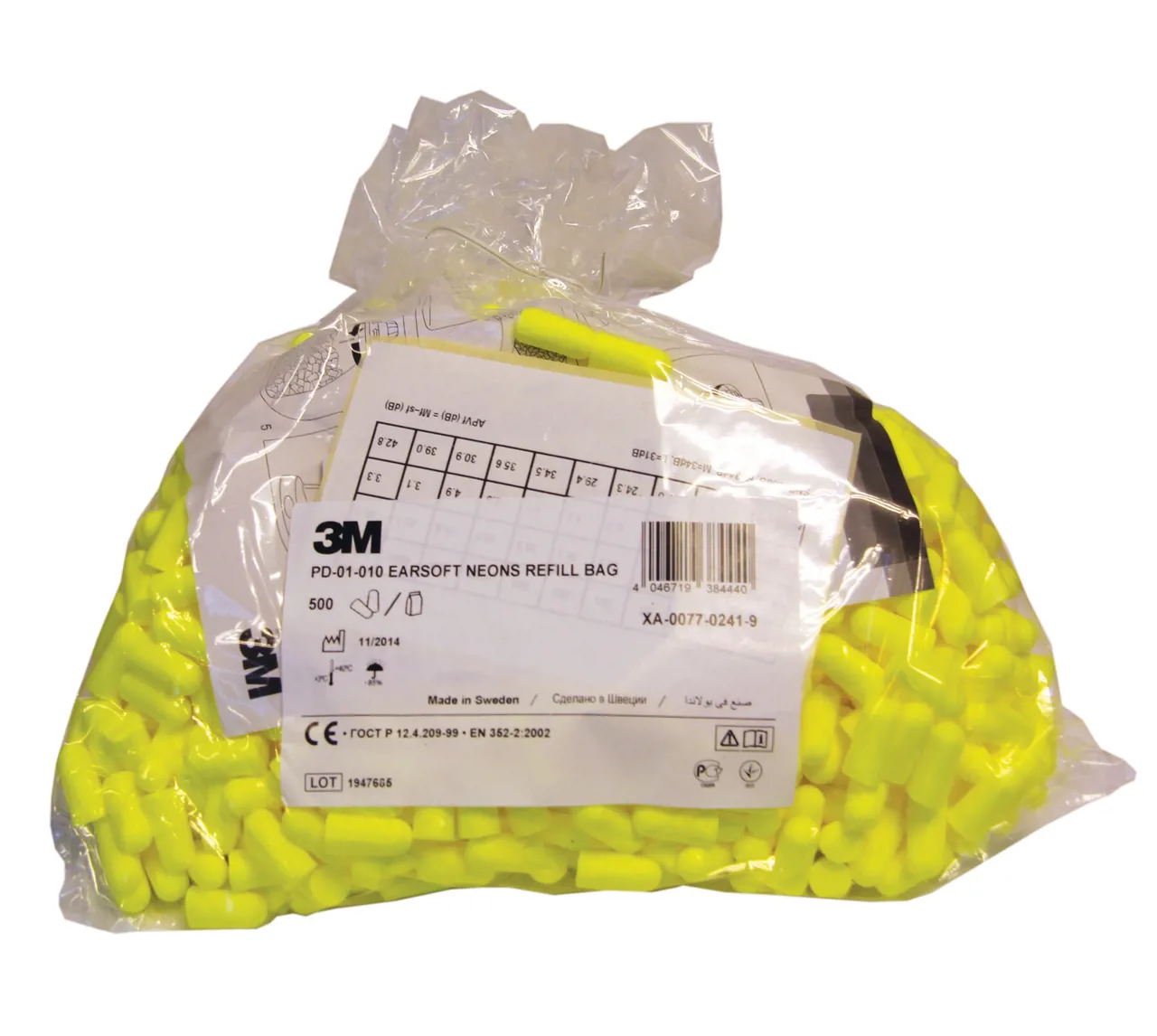 3M EAR Soft YN Øreprop Refill til One-Touch Bowle 500 par