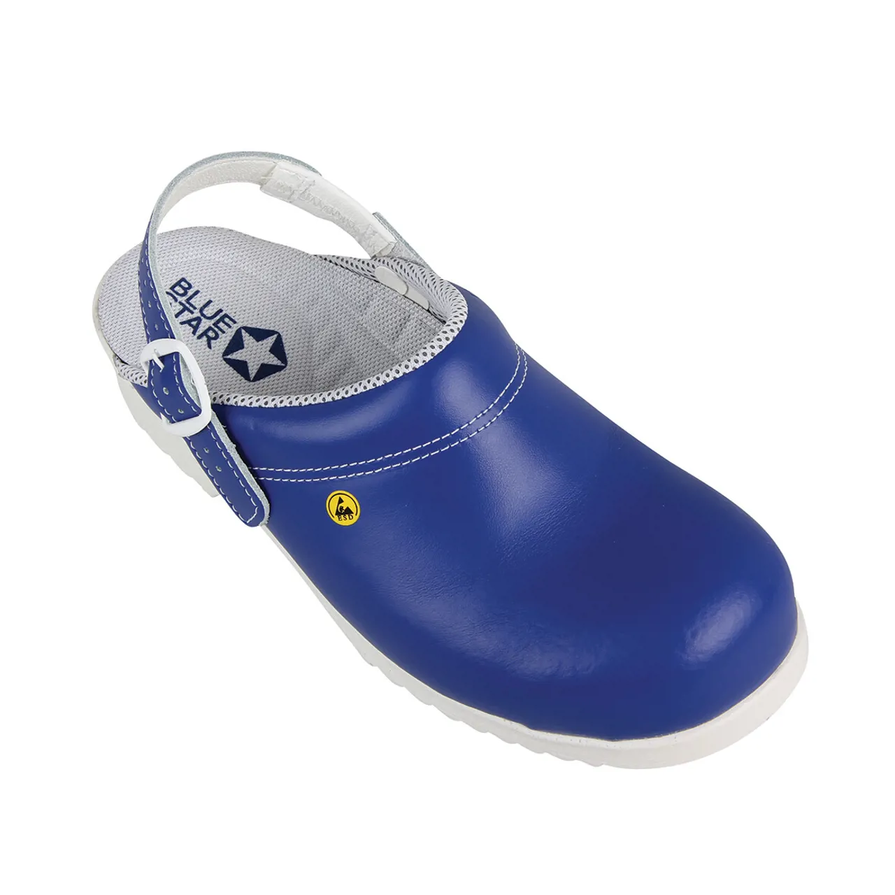 BlueStar SafetyStep 150 Tøffel med Hælrem Blå SB C E SRC ESD