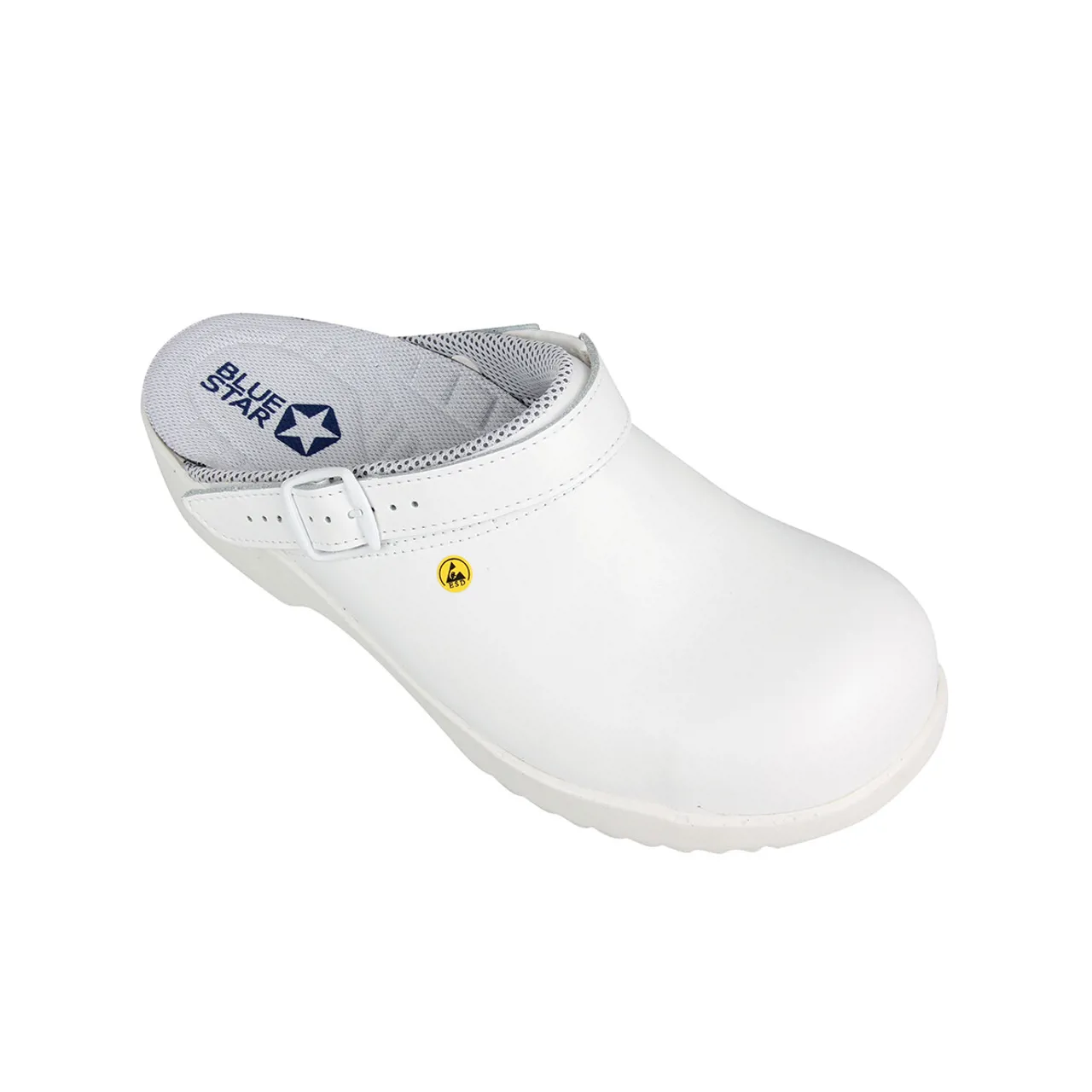 BlueStar SafetyStep 100 Tøffel med Hælrem Hvid